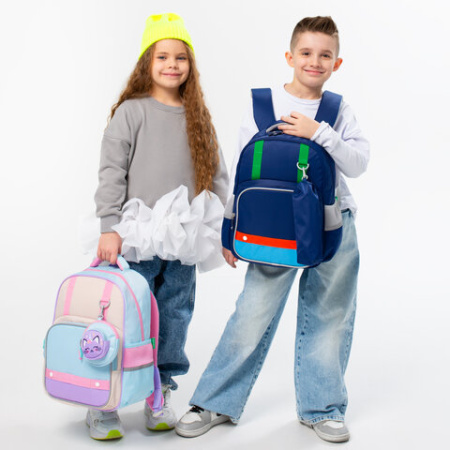 Рюкзак BRAUBERG KIDS MODE с кошельком в комплекте, 1 отделение, "Little sweetie", 39х28x15 см, 273125