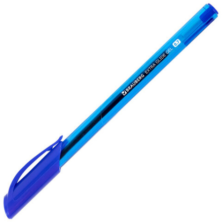 Ручки гелевые BRAUBERG "Extra Glide Gel", НАБОР 10 ЦВЕТОВ, трехгранные, игольчатый наконечник 0,7 мм, линия 0,5 мм, 144079