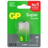 Батарейка 1 шт., GP Super G-Tech, Крона (6LR61, 6LF22, 1604A), алкалиновая, блистер, 1604A-5CR1, 1604A-BC1