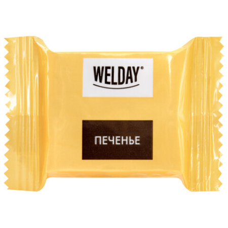 Шоколад порционный WELDAY (ВЭЛДЭЙ), ассорти 6 вкусов, 810 г (54 плитки по 15 г), пакет, 622409