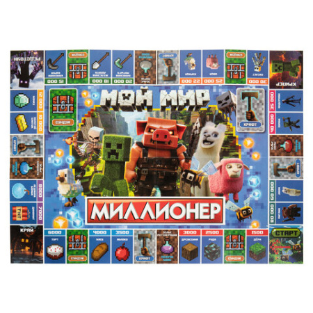 Настольная бизнес-игра "Миллионер", АССОРТИ, 330х220х30 мм, УМНЫЕ ИГРЫ