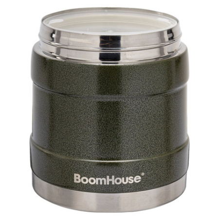 Термос 1 л для еды/напитков с широким горлом, BOOMHOUSE (БУМХАУС) RIBBED, контейнер, нержавеющая сталь SUS304, 700322