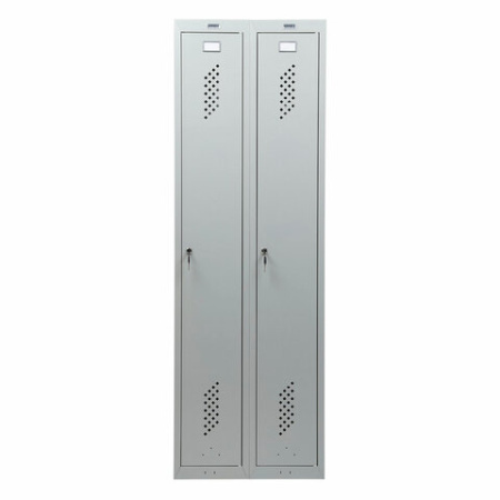 Шкаф металлический для одежды BRABIX "LK 21-50", 2 секции, 1830х500х500 мм, 29 кг, 291379