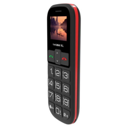 Телефон мобильный TEXET TM-B322, 2 SIM, 1,44", microSD, FM, MP3, фонарик, SOS, черный, 00-00003036