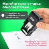 Датер-мини, месяц ЦИФРАМИ, ДЛЯ БАНКА, оттиск 20х3,8 мм, синий,TRODAT 4810 P4, корпус черный, подушка, 82499
