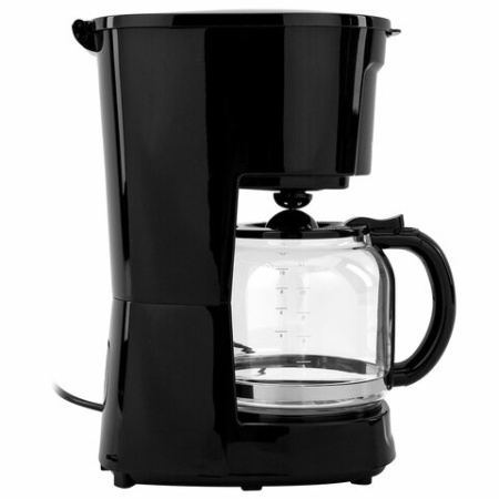 Кофеварка капельная SONNEN CM1095, 900 Вт, объем 1,8 л, подогрев кофе, противокапельная система, черная, 456334