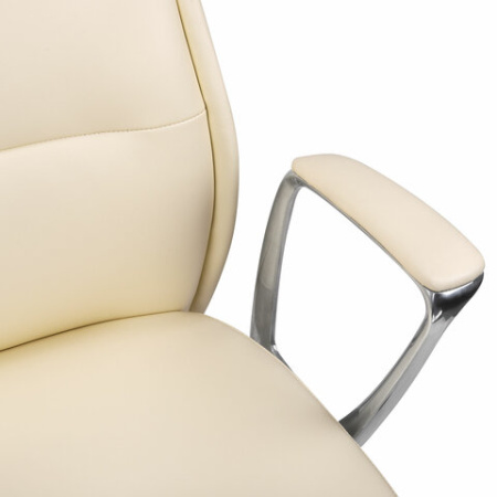 Кресло BRABIX PREMIUM "Adept EX-752", синхромеханизм, алюминий, экокожа, бежевое, 532931