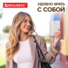 Обложка для паспорта натуральная кожа флоттер, принт "Сердечки", цвет белый, BRAUBERG, 238866