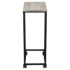 Стол журнальный BRABIX "LOFT CT-001", 450х250х680 мм, на колёсах, металлический каркас, цвет дуб антик, 641860