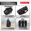 Сумка портфель BRAUBERG CARBON с отделением для ноутбука 15-16", 2 отделения, черная, 31х41х13 см, 240509