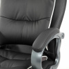Кресло офисное BRABIX PREMIUM "Strong HD-009", НАГРУЗКА до 200 кг, экокожа черная, ткань серая, 531945