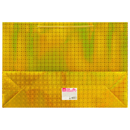 Пакет подарочный (1 шт.) 70x16x50 см, "BIG SIZE", голография, ассорти 3 цвета, ЗОЛОТАЯ СКАЗКА, 609732