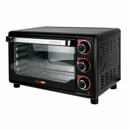 Мини-печь CENTEK CT-1537-30, 1600 Вт, 30 л, таймер 90 мин., черная