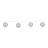 Электрогирлянда-нить комнатная 1,8 м, 16 LED, с насадками, вид: "Шарики", серебро, тёплый белый, на батарейках, ЗОЛОТАЯ СКАЗКА, 592559