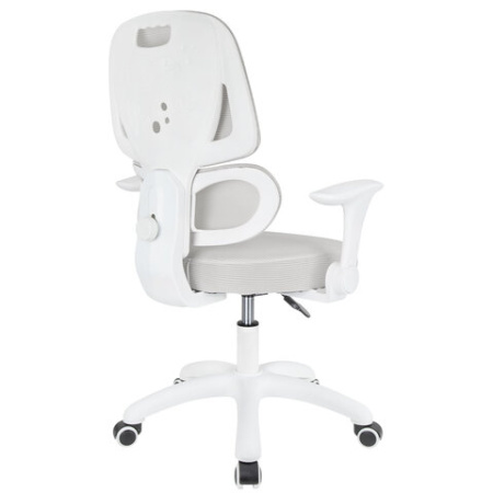 Кресло детское с поясничной поддержкой BRABIX KIDS "MG-225", сетка/ткань TW, серое, 533318