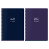 Тетрадь А4, 96 л., BRAUBERG, гребень, клетка, матовая ламинация, "NoteBookMono" (микс в спайке), 405315