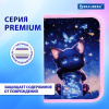 Пенал BRAUBERG с наполнением, 1 отделение, 1 откидная планка, 24 предмета, 21х14 см, "Кот с бабочками", 273530