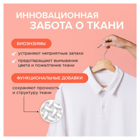 Гель для стирки концентрированный биоразлагаемый 5 л, SYNERGETIC "Магическая орхидея", 109839