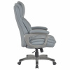 Кресло BRABIX PREMIUM "Regal EX-557", НАГРУЗКА до 150 кг, пружинный блок, экокожа, серое, 532946