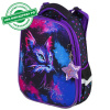 Ранец BRAUBERG PREMIUM, 2 отделения, с брелоком, "Neon cat", 38х29х16 см, 271352