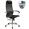 Кресло МЕТТА "ErgoLife" 10 B1-104K, хром, синхромеханизм, прочная сетка, черное