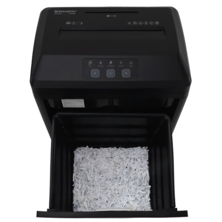Уничтожитель (шредер) BRAUBERG PROFESSIONAL PS-623n, CD, "HeavyDuty", 7 уровень секретности, 1х2 мм, 6 листов, корзина 23 литра, 532592