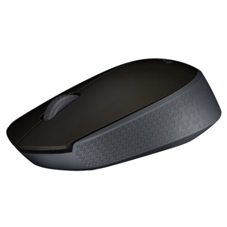 Мышь беспроводная LOGITECH M171, 2 кнопки + 1 колесо-кнопка, оптическая, черная