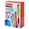 Ручка шариковая автоматическая BRAUBERG A-30 COLOR MIX "WRITING 3.0", СИНЯЯ, пишущий узел 0,5 мм, линия письма 0,25 мм, 144341