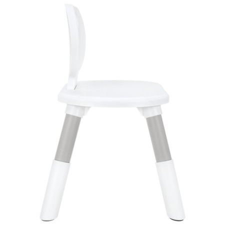 Стул детский растущий BRABIX KIDS CC-001, 2-8 лет, пластик серый + белый, 533293
