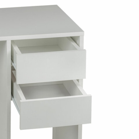 Стол письменный/компьютерный BRABIX "Scandi CD-017", 900х450х750 мм, 2 ящика, белый, 641894, ЦБ013706-1