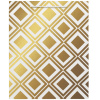 Пакет подарочный (1 штука) 26x13x32 см, ЗОЛОТАЯ СКАЗКА "Gold Luxury", тиснение фольгой, белый, 608249