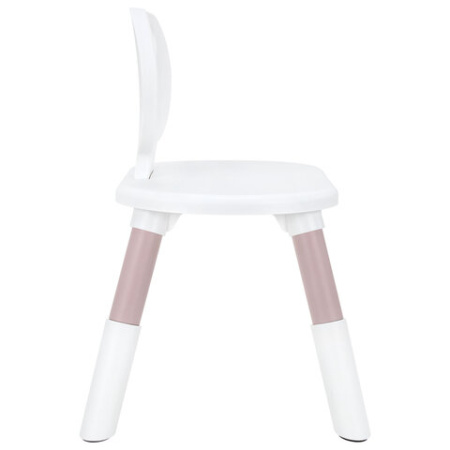 Стул детский BRABIX KIDS CC-001, 2-8 лет, пластик розовый + белый, 533294