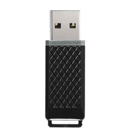 Флеш-диск 8 GB, SMARTBUY Quartz, USB 2.0, черный, SB8GBQZ-K