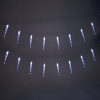 Электрогирлянда-нить комнатная 2 м, 20 LED, с насадками, вид: "Сосульки", холодный белый, на батарейках, ЗОЛОТАЯ СКАЗКА, 592561