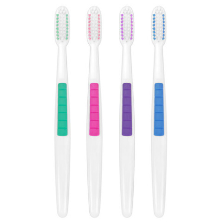 Зубная щетка жесткая CLASSIC WHITENING, КОМПЛЕКТ 12 шт. (10 + 2 в подарок), LAIMA DENT, 609694