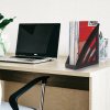 Лоток вертикальный для бумаг BRAUBERG "Office style", 245х90х285 мм, черный, 237278