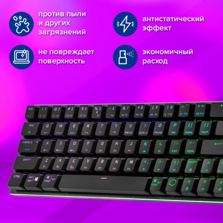 Салфетки АНТИБАКТЕРИАЛЬНЫЕ ДЛЯ БЫТОВОЙ И ОРГТЕХНИКИ, ПЛОТНЫЕ, BRAUBERG, 100 шт., 513477