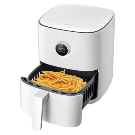 Аэрогриль XIAOMI Mi Smart Air Fryer, 1500 Вт, 4,5 л, 12 режимов, таймер, электронное управление, белый, BHR8234EU
