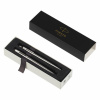 Набор PARKER "Jotter Stainless Steel GT": шариковая ручка синяя и перьевая ручка синяя, 2093258