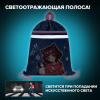 Мешок для обуви BRAUBERG, с петлей, светоотражающая полоса, 2 отделения, 46х36 см, "Друзья навсегда", 272398