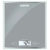 Весы кухонные CENTEK CT-2462 SILVER, электронный дисплей, max вес 5 кг, тарокомпенсация, стекло, CT-2462 Silver