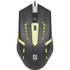 Мышь проводная DEFENDER Flash MB-600L, 800-1200 dpi, 4 кнопки + 1 колесо-кнопка, оптическая, черная, 52600