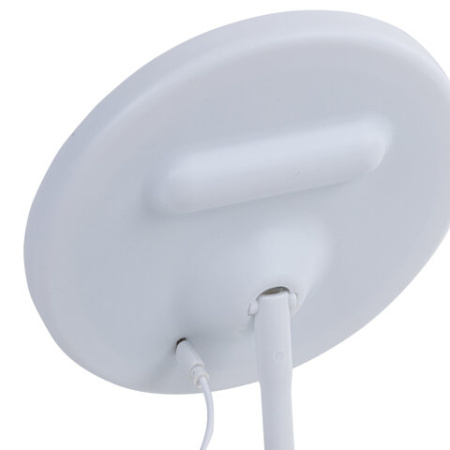 Зеркало настольное с LED-подсветкой для макияжа, диаметр 17 см, 3 режима свечения, аккумулятор 800 mAh, цвет белый, WBZ (ВБЗ), 609332
