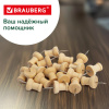 Силовые кнопки-гвоздики BRAUBERG WOOD, деревянные, 30 штук, 10 мм, 272759