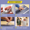 Клейкая двухсторонняя лента 38 мм х 8 м, НА ВСПЕНЕННОЙ ОСНОВЕ 1 мм, прочная, BRAUBERG, 606422