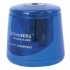 Точилка электрическая BRAUBERG DOUBLE BLADE BLUE, двойное лезвие, питание от 2 батареек AA, 229605