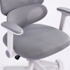 Кресло детское с подставкой для ног BRABIX KIDS "MG-220", сетка/ткань TW, серое, 533315