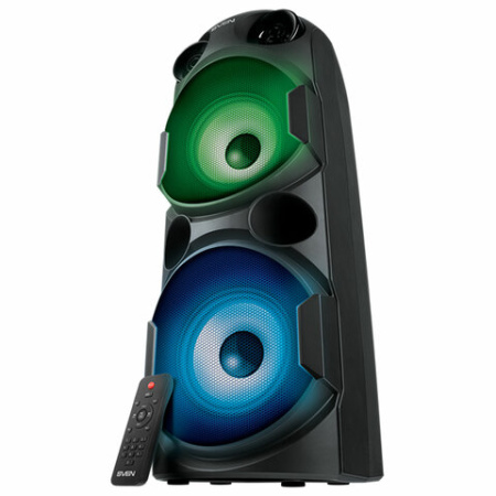 Колонка портативная SVEN PS-750, 80 Вт, TWS, Bluetooth, FM, USB, microSD, LED-дисп, черная, SV-019617