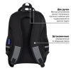 Рюкзак BRAUBERG STAR, 1 отделение, 5 карманов, "Будь начеку", черный, 40x29x13 см, 273132