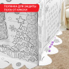 Картонный игровой развивающий Домик-раскраска "Новогодний", высота 130 см, BRAUBERG KIDS, 880365